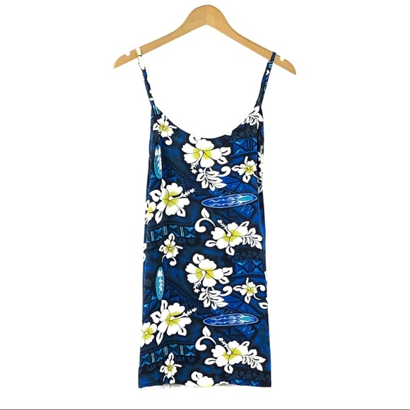 Tiki Palm Dresses & Skirts - TIKI PALM | Blue Floral Hawaiian Sun Dress Tiki Palm Dresses & Skirts - TIKI PALM | Blue Floral Hawaiian Sun Dress